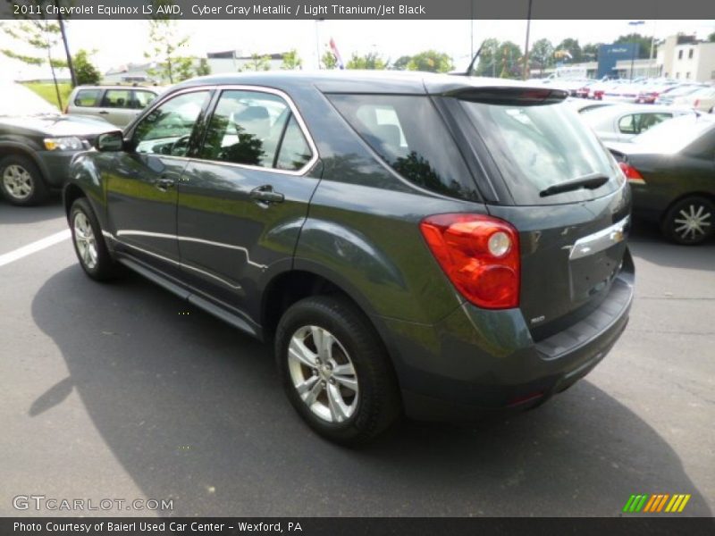 Cyber Gray Metallic / Light Titanium/Jet Black 2011 Chevrolet Equinox LS AWD