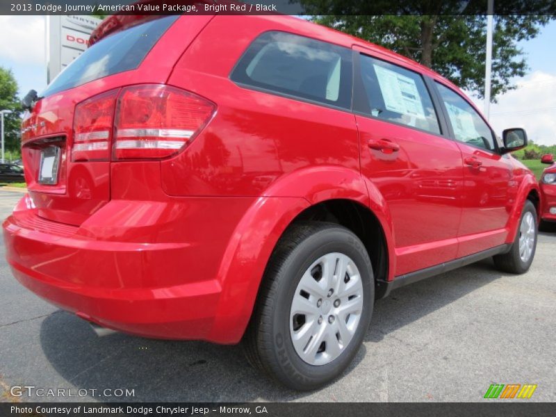 Bright Red / Black 2013 Dodge Journey American Value Package