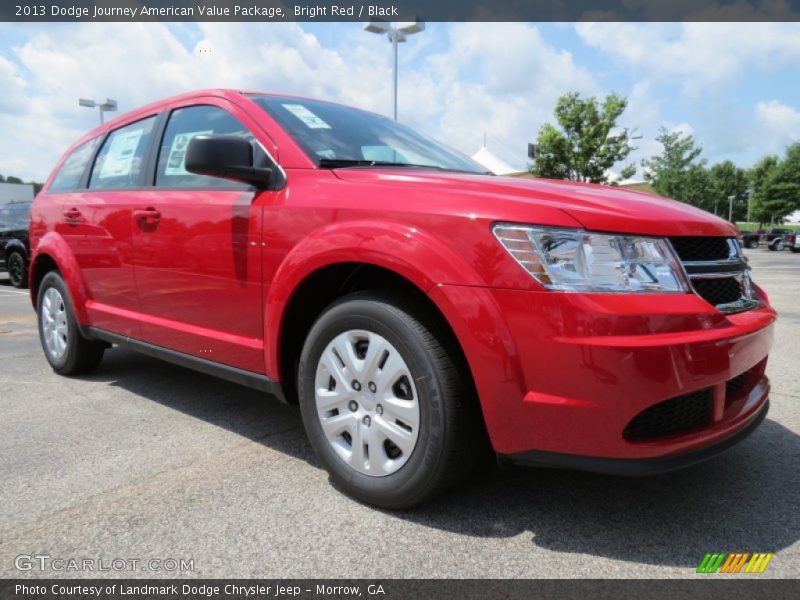 Bright Red / Black 2013 Dodge Journey American Value Package