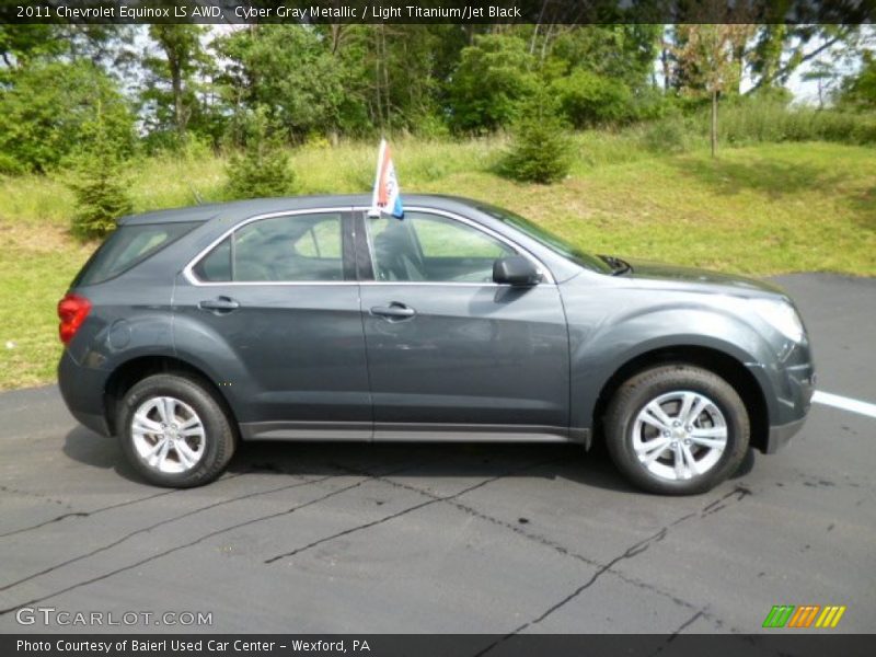 Cyber Gray Metallic / Light Titanium/Jet Black 2011 Chevrolet Equinox LS AWD