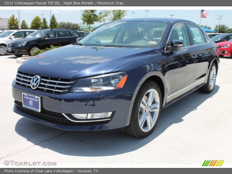 Night Blue Metallic / Moonrock Gray 2013 Volkswagen Passat TDI SEL
