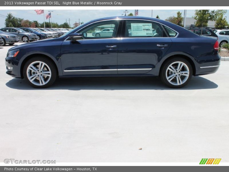 Night Blue Metallic / Moonrock Gray 2013 Volkswagen Passat TDI SEL