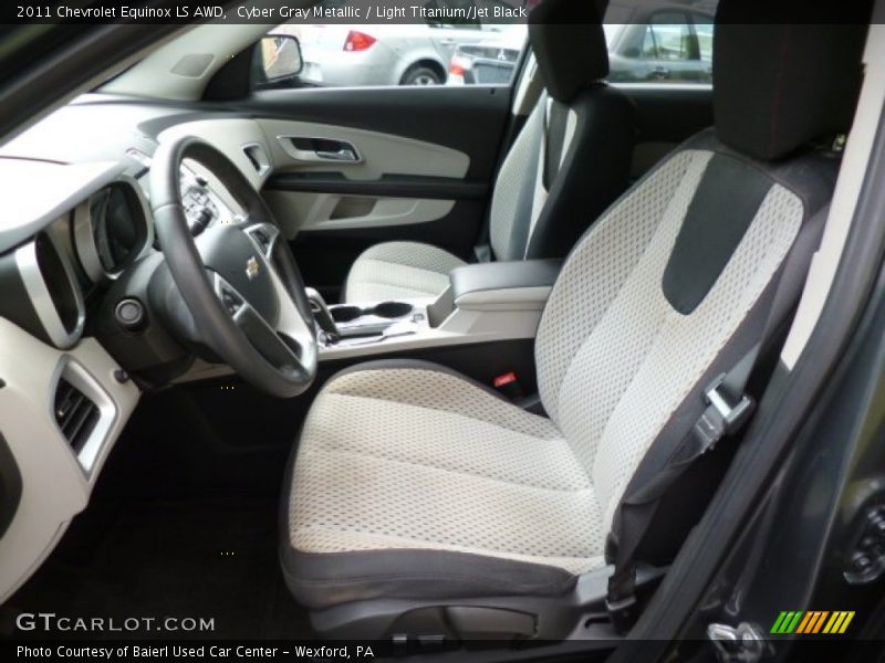 Cyber Gray Metallic / Light Titanium/Jet Black 2011 Chevrolet Equinox LS AWD