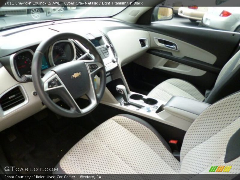 Cyber Gray Metallic / Light Titanium/Jet Black 2011 Chevrolet Equinox LS AWD