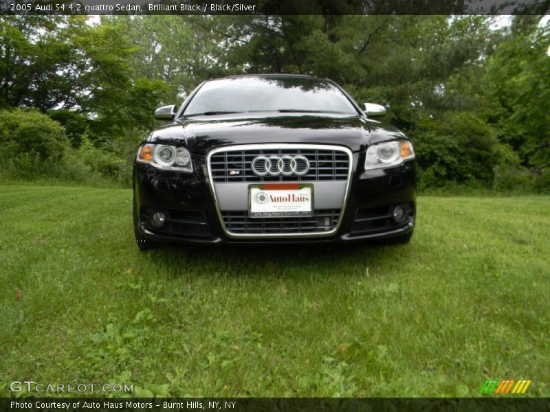 Brilliant Black / Black/Silver 2005 Audi S4 4.2 quattro Sedan