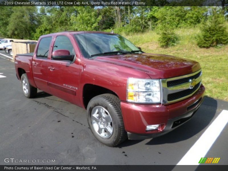 Deep Ruby Red Metallic / Ebony 2009 Chevrolet Silverado 1500 LTZ Crew Cab 4x4