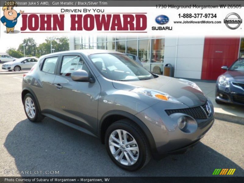 Gun Metallic / Black/Silver Trim 2013 Nissan Juke S AWD