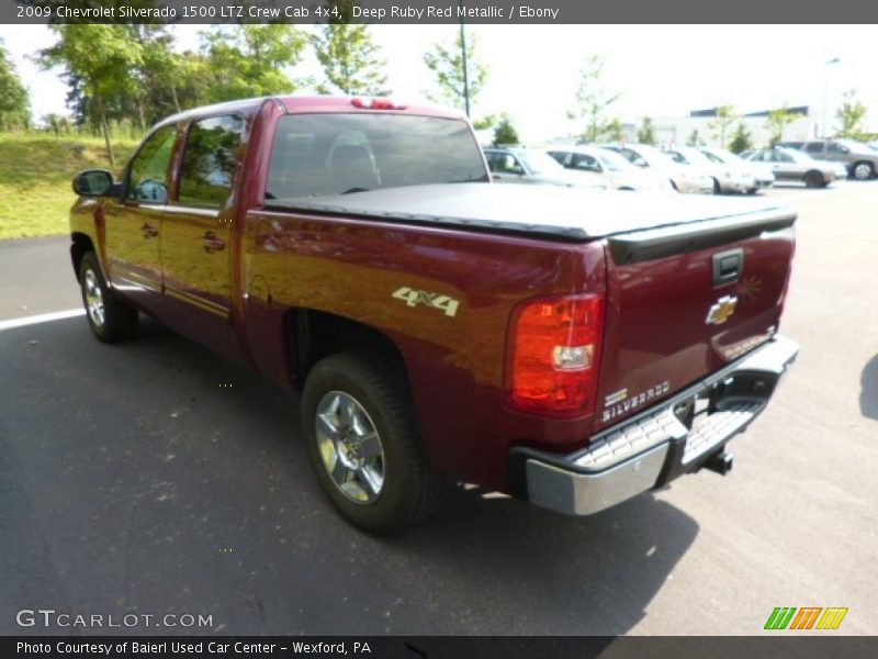 Deep Ruby Red Metallic / Ebony 2009 Chevrolet Silverado 1500 LTZ Crew Cab 4x4