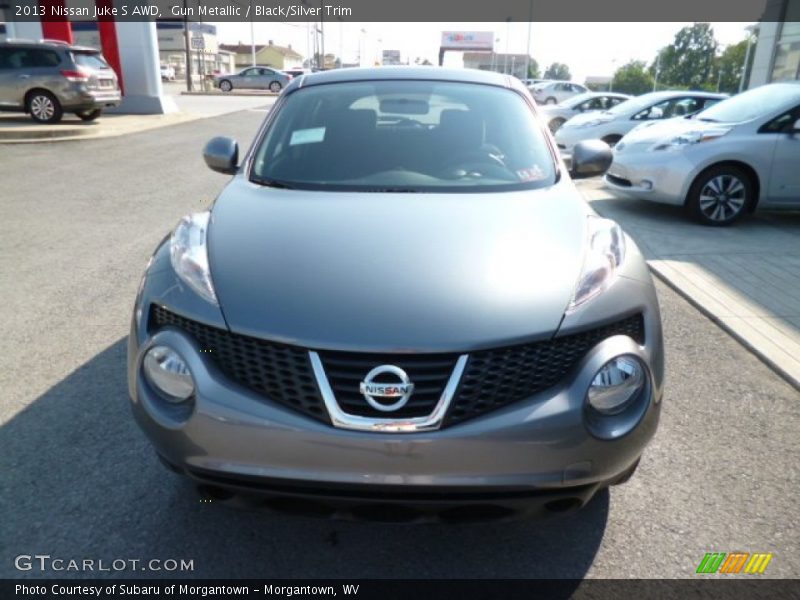 Gun Metallic / Black/Silver Trim 2013 Nissan Juke S AWD