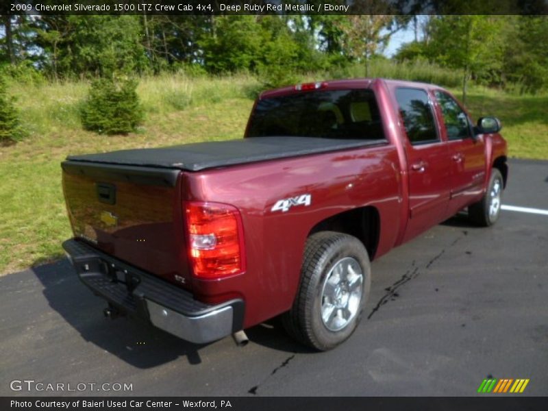 Deep Ruby Red Metallic / Ebony 2009 Chevrolet Silverado 1500 LTZ Crew Cab 4x4
