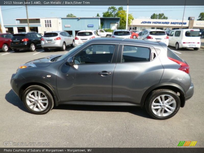 Gun Metallic / Black/Silver Trim 2013 Nissan Juke S AWD