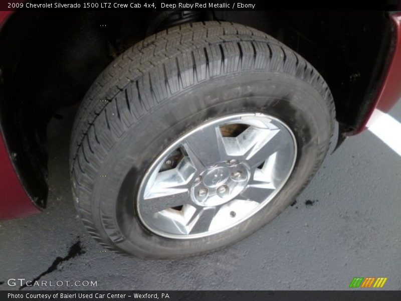 Deep Ruby Red Metallic / Ebony 2009 Chevrolet Silverado 1500 LTZ Crew Cab 4x4