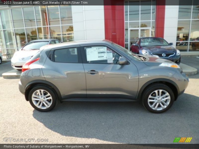 Gun Metallic / Black/Silver Trim 2013 Nissan Juke S AWD