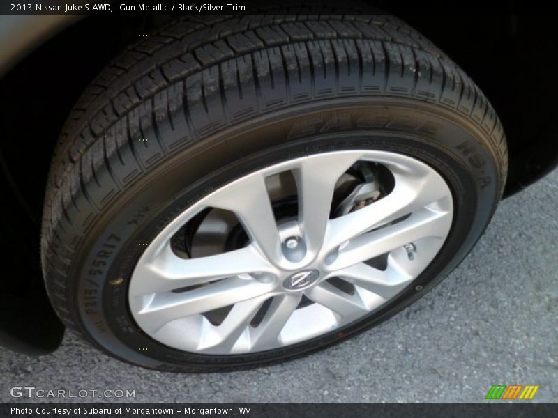Gun Metallic / Black/Silver Trim 2013 Nissan Juke S AWD