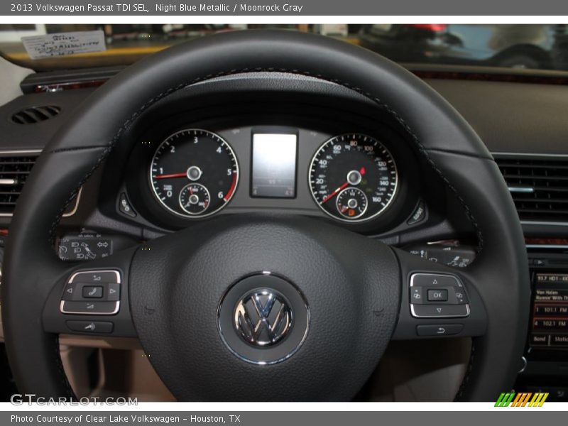 Night Blue Metallic / Moonrock Gray 2013 Volkswagen Passat TDI SEL