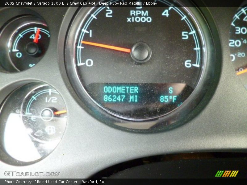 Deep Ruby Red Metallic / Ebony 2009 Chevrolet Silverado 1500 LTZ Crew Cab 4x4