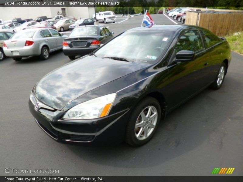 Nighthawk Black Pearl / Black 2004 Honda Accord EX V6 Coupe