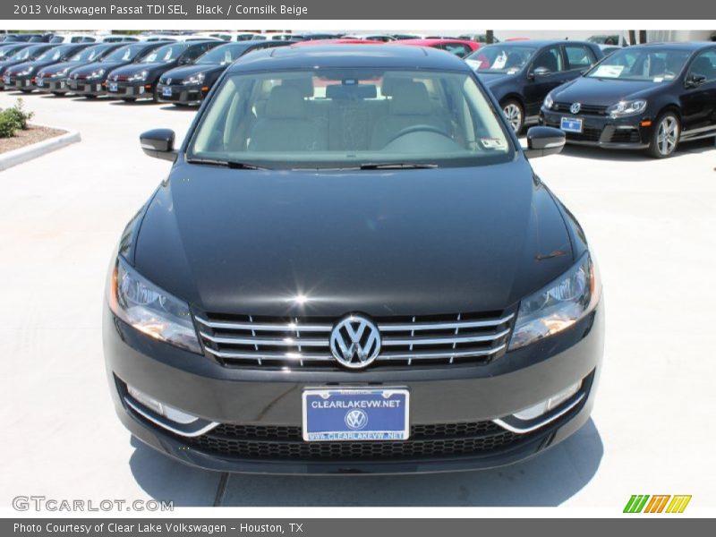 Black / Cornsilk Beige 2013 Volkswagen Passat TDI SEL