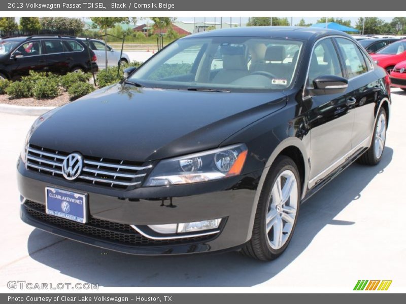 Black / Cornsilk Beige 2013 Volkswagen Passat TDI SEL