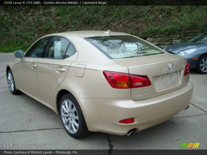 Golden Almond Metallic / Cashmere Beige 2008 Lexus IS 250 AWD