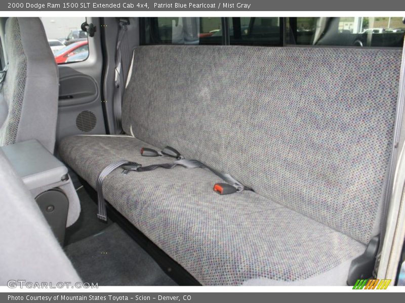 Patriot Blue Pearlcoat / Mist Gray 2000 Dodge Ram 1500 SLT Extended Cab 4x4