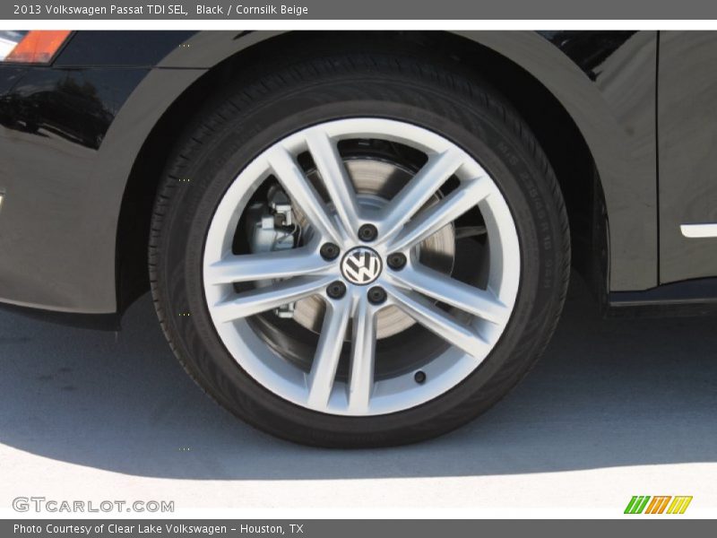 Black / Cornsilk Beige 2013 Volkswagen Passat TDI SEL