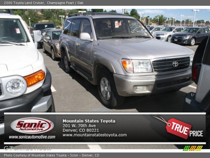 Champagne Pearl / Oak 2000 Toyota Land Cruiser