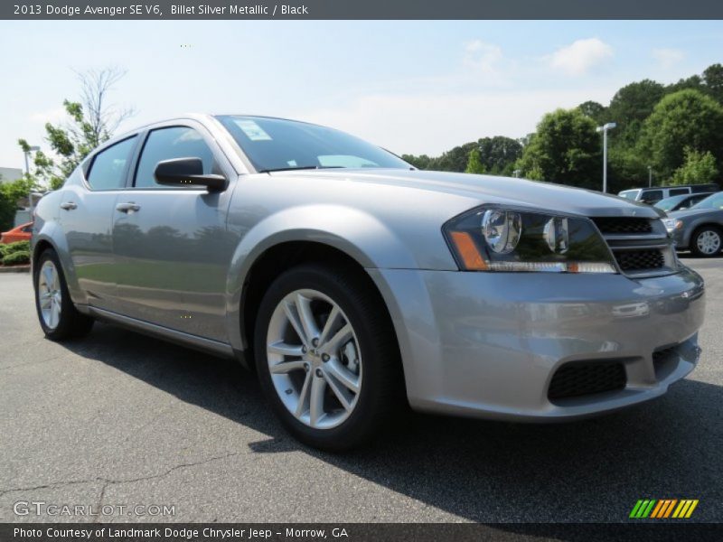 Billet Silver Metallic / Black 2013 Dodge Avenger SE V6