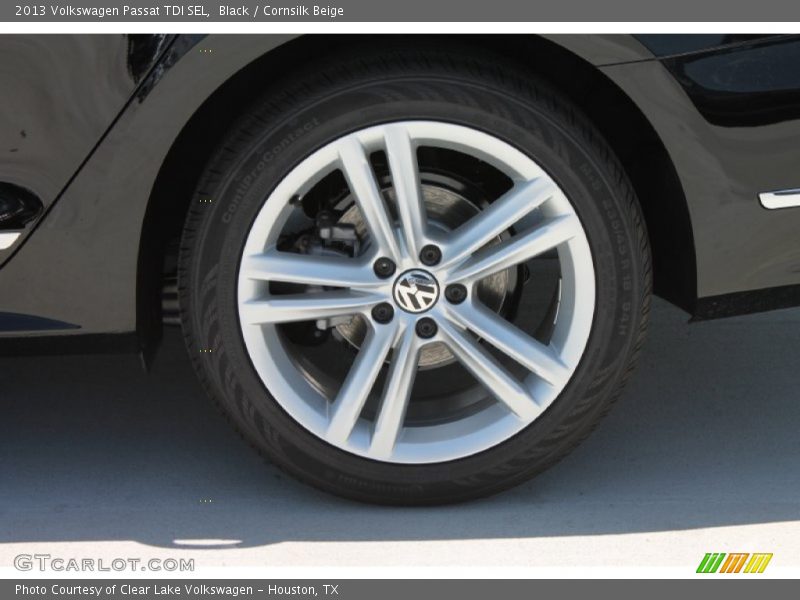 Black / Cornsilk Beige 2013 Volkswagen Passat TDI SEL