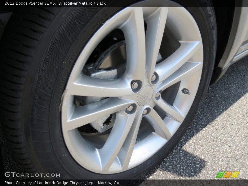 Billet Silver Metallic / Black 2013 Dodge Avenger SE V6