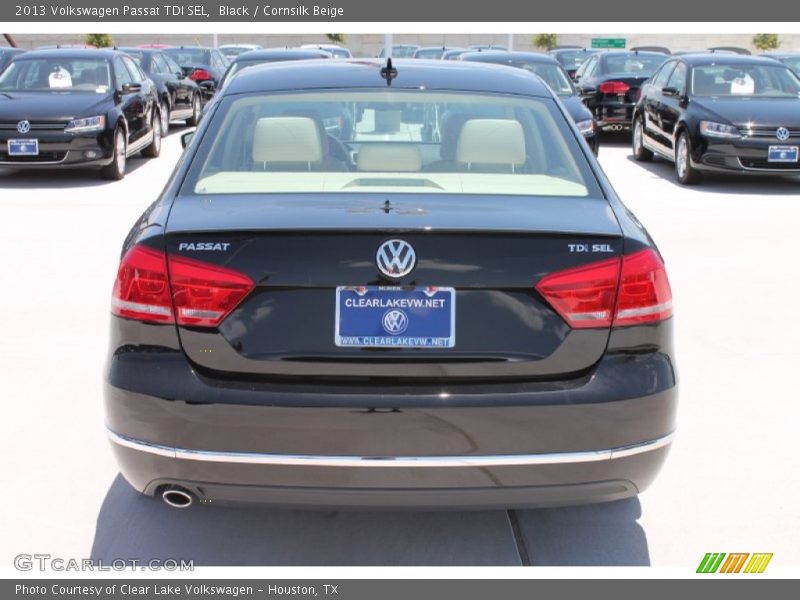 Black / Cornsilk Beige 2013 Volkswagen Passat TDI SEL