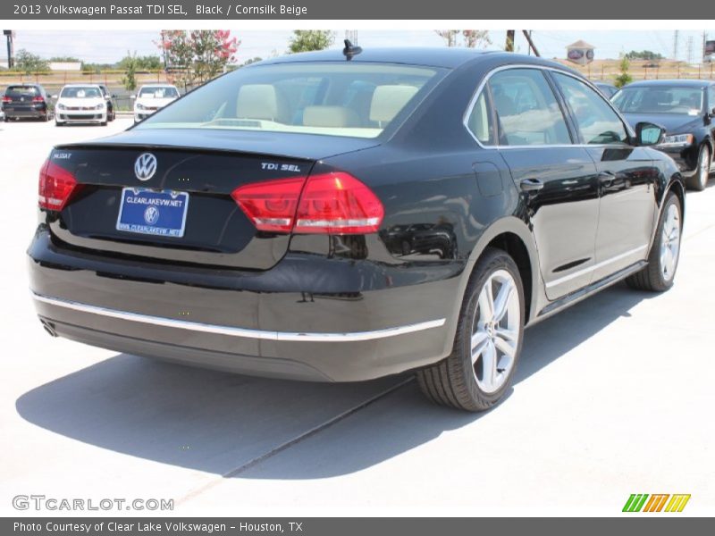 Black / Cornsilk Beige 2013 Volkswagen Passat TDI SEL