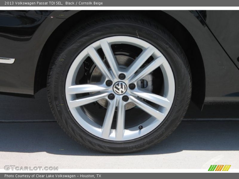 Black / Cornsilk Beige 2013 Volkswagen Passat TDI SEL