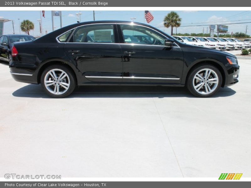 Black / Cornsilk Beige 2013 Volkswagen Passat TDI SEL
