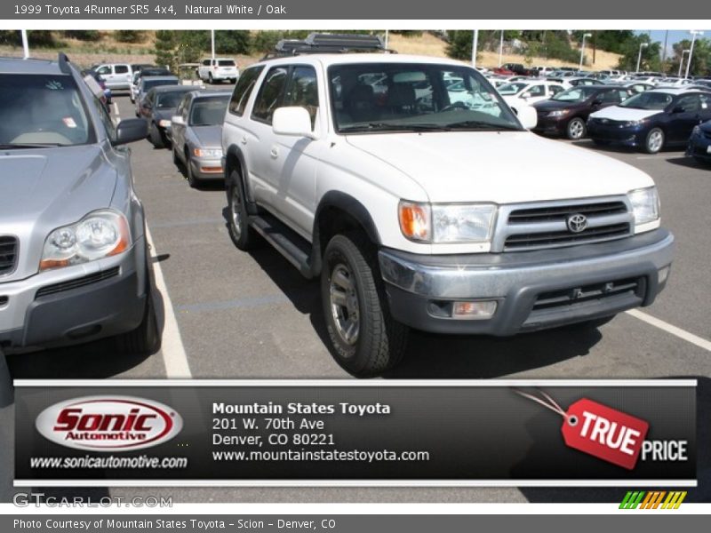 Natural White / Oak 1999 Toyota 4Runner SR5 4x4