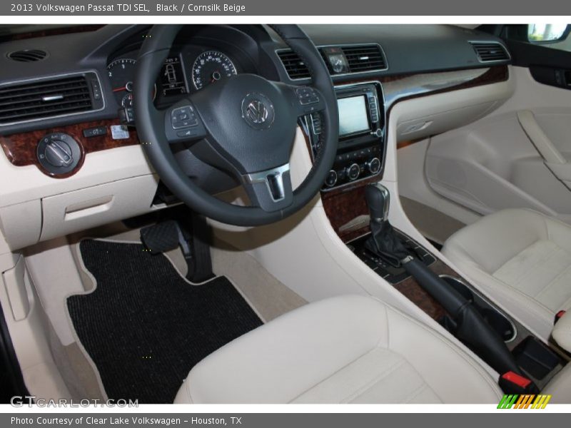 Black / Cornsilk Beige 2013 Volkswagen Passat TDI SEL