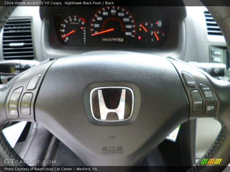 Nighthawk Black Pearl / Black 2004 Honda Accord EX V6 Coupe
