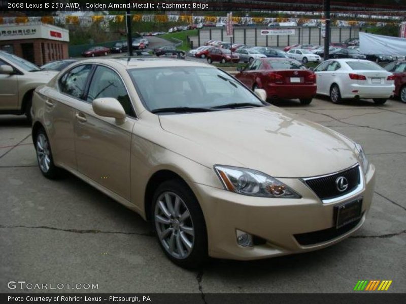 Golden Almond Metallic / Cashmere Beige 2008 Lexus IS 250 AWD