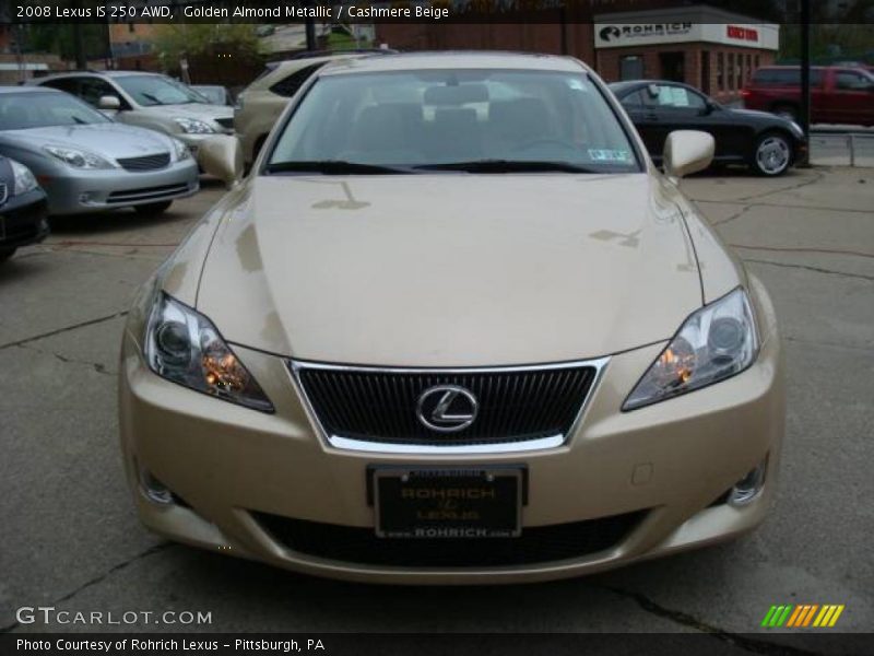 Golden Almond Metallic / Cashmere Beige 2008 Lexus IS 250 AWD