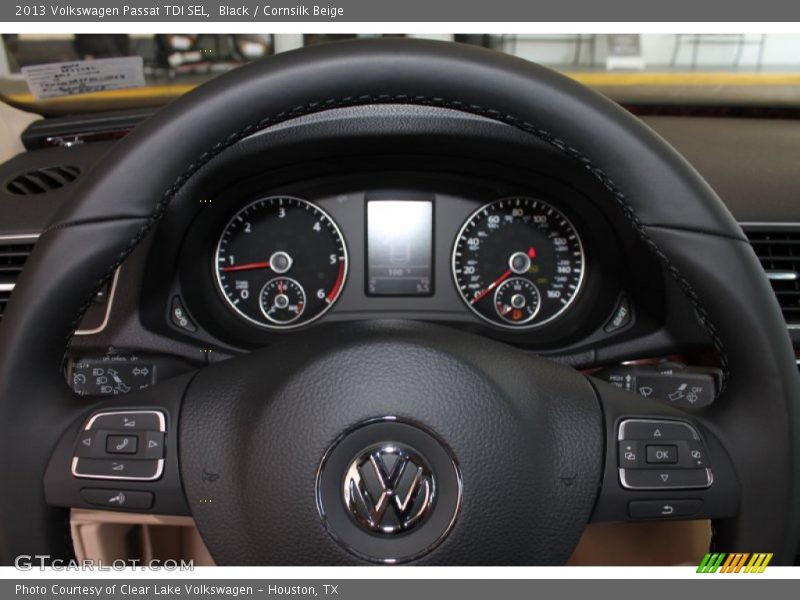 Black / Cornsilk Beige 2013 Volkswagen Passat TDI SEL