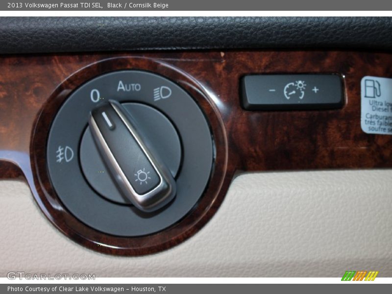 Black / Cornsilk Beige 2013 Volkswagen Passat TDI SEL