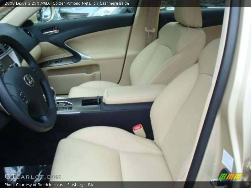 Golden Almond Metallic / Cashmere Beige 2008 Lexus IS 250 AWD