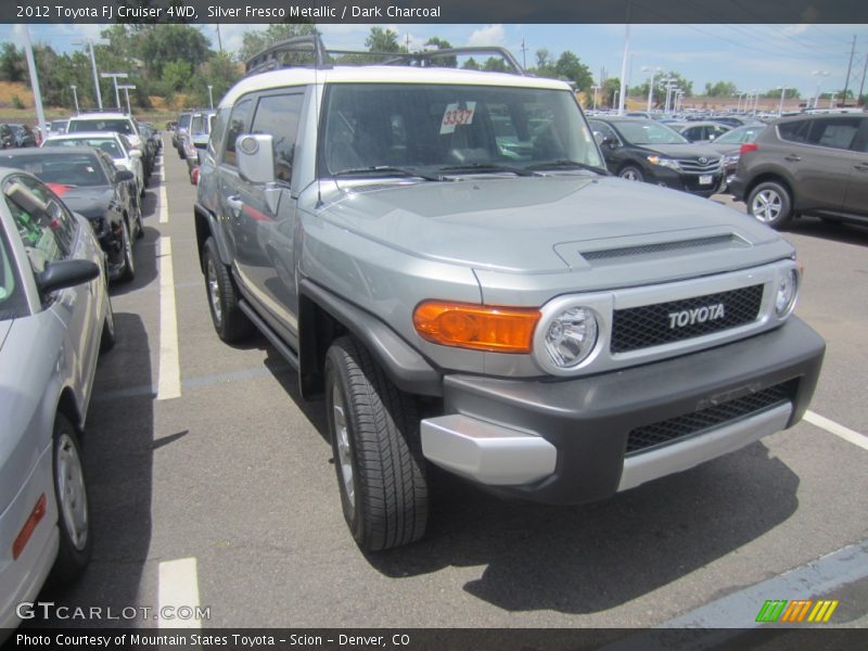 Silver Fresco Metallic / Dark Charcoal 2012 Toyota FJ Cruiser 4WD