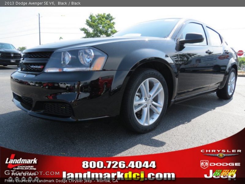 Black / Black 2013 Dodge Avenger SE V6