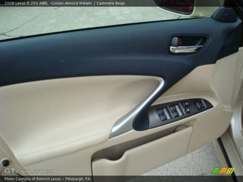 Golden Almond Metallic / Cashmere Beige 2008 Lexus IS 250 AWD