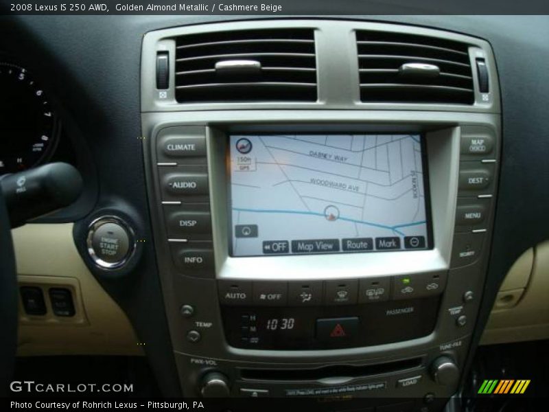 Golden Almond Metallic / Cashmere Beige 2008 Lexus IS 250 AWD
