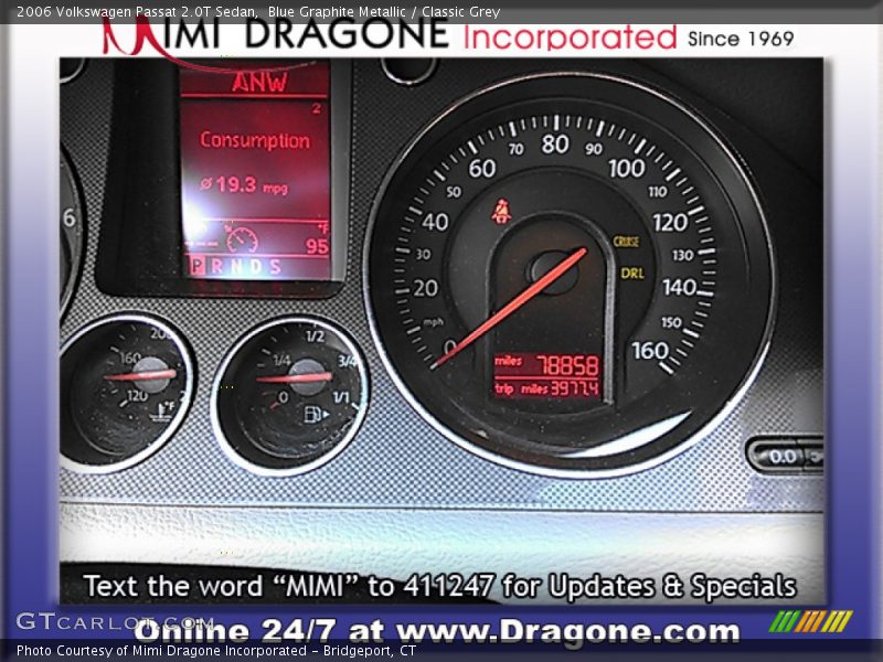 Blue Graphite Metallic / Classic Grey 2006 Volkswagen Passat 2.0T Sedan