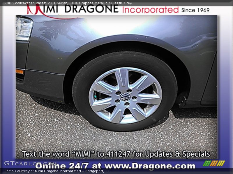 Blue Graphite Metallic / Classic Grey 2006 Volkswagen Passat 2.0T Sedan