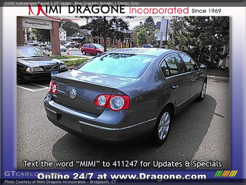 Blue Graphite Metallic / Classic Grey 2006 Volkswagen Passat 2.0T Sedan