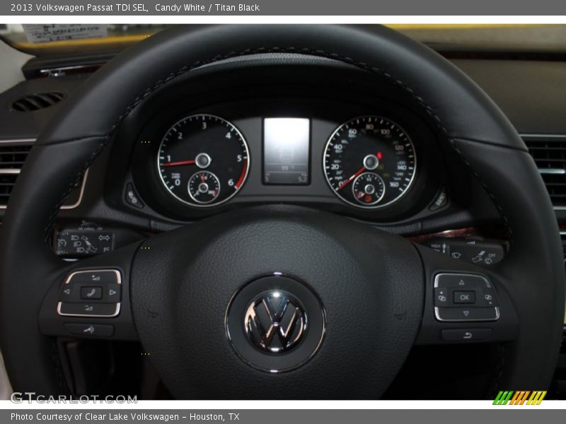 Candy White / Titan Black 2013 Volkswagen Passat TDI SEL